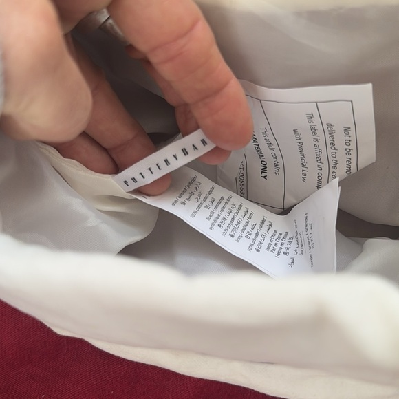 Pottery Barn Red Velvet Christmas Stocking with DAD embroidered on it NWT - Picture 4 of 8